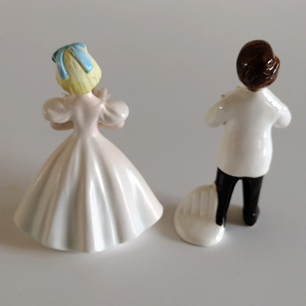Lefton Exclusive Japan 50s Bride Groom Flower Girl Ring Bearer Set